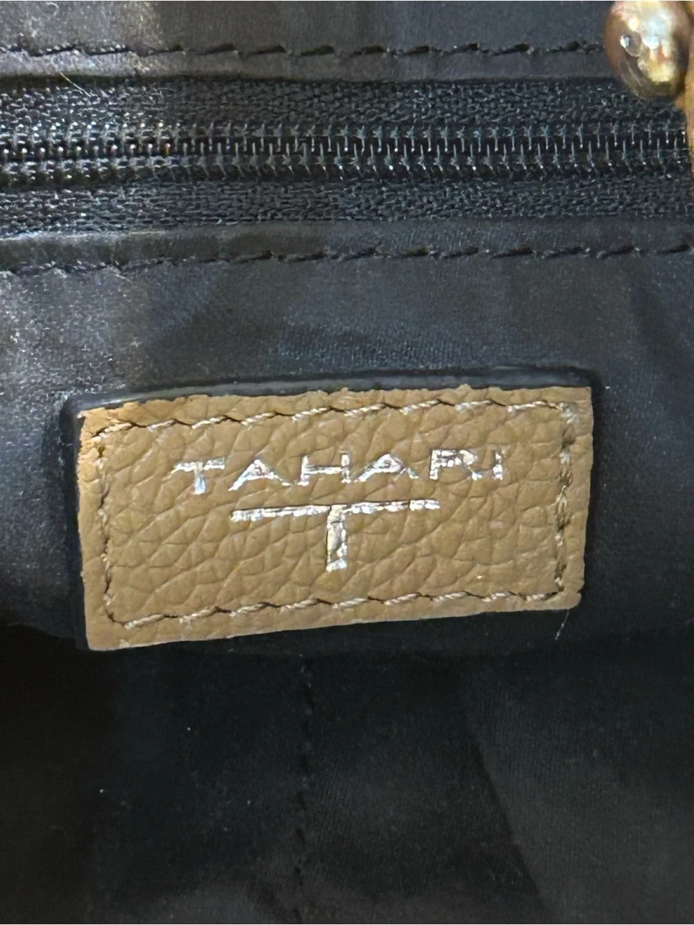 Tahari Pebbled leather hobo-style shoulder bag